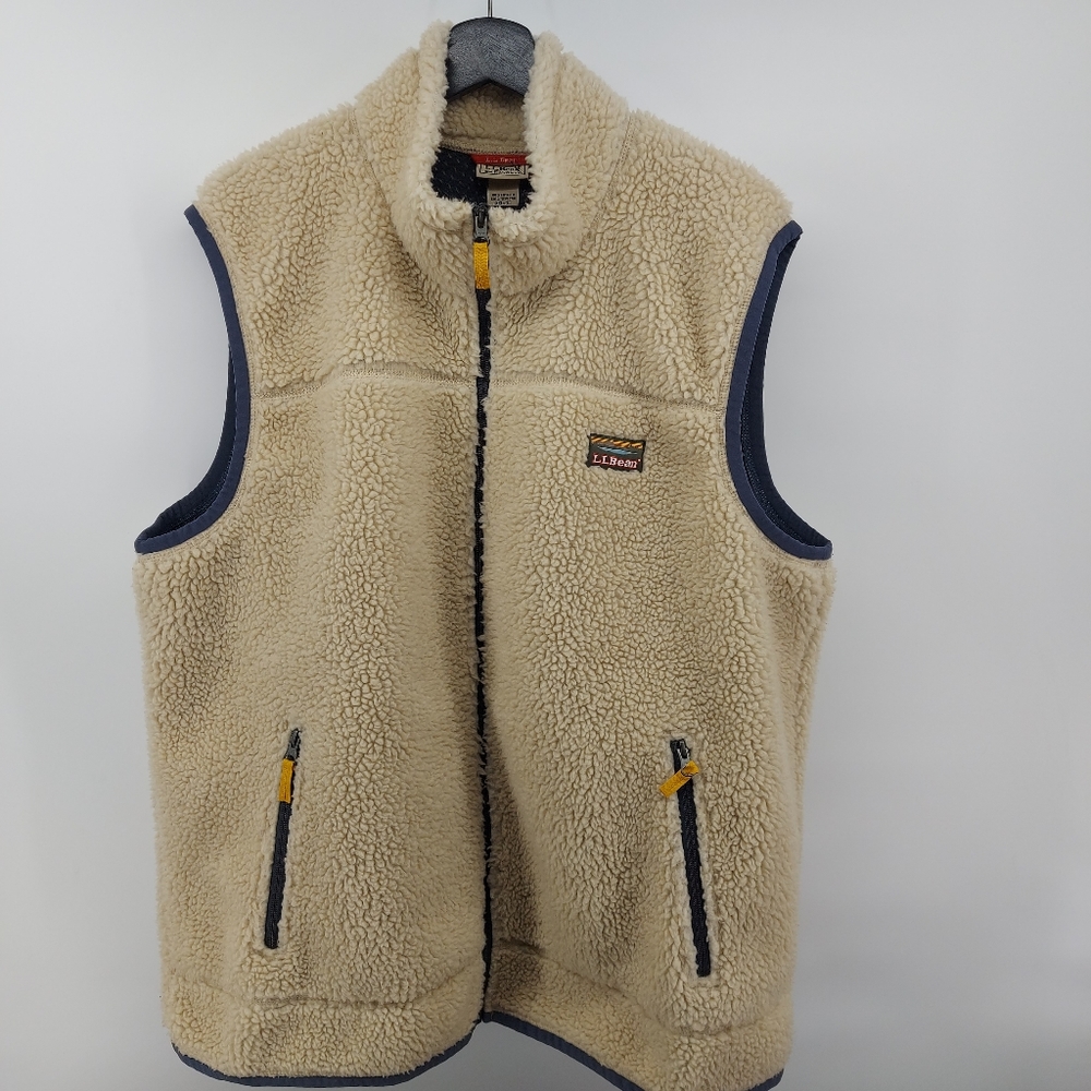 L.L. Bean Men's Mountain Pile Fleece Vest Size XXL - Picture 5 of 7